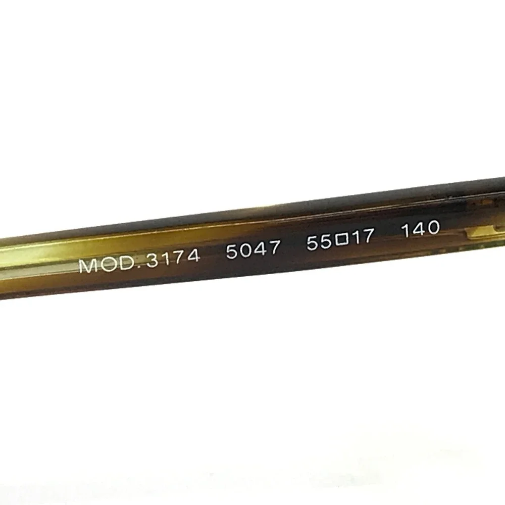 Versace Eyeglasses Frames MOD.3174 5047 Brown Green Tortoise Silver 55-17-140